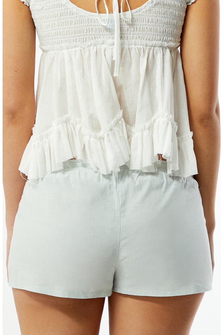 Bekah Pull-On Low Rise Cotton Blend Shorts, Alternate, color, BLUE