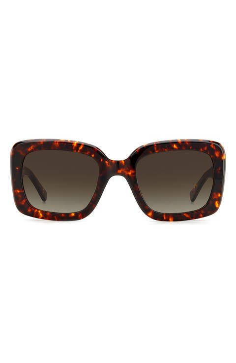 bellamys 52mm gradient rectangular sunglasses