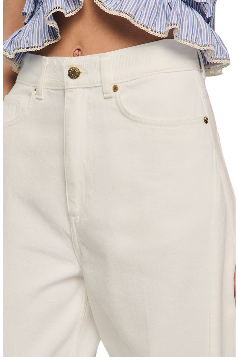 Barrel jeans, Alternate, color, White