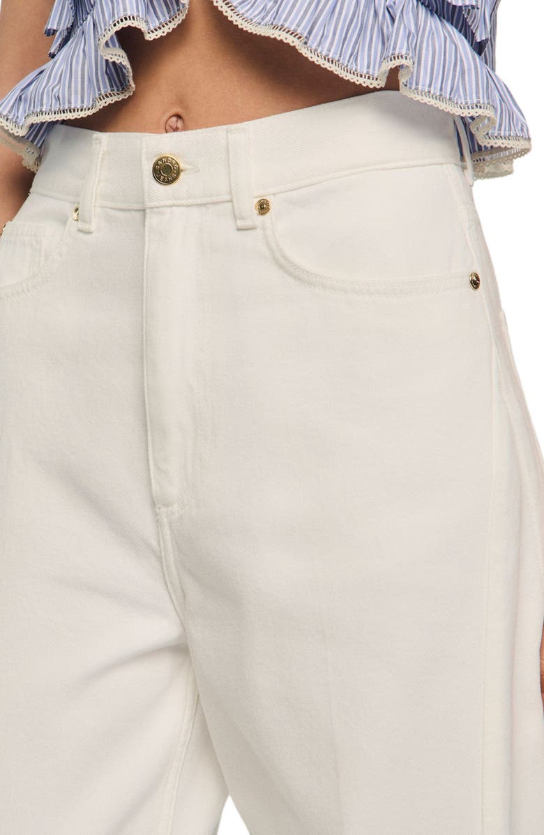 SANDRO Barrel jeans, Alternate, color, White