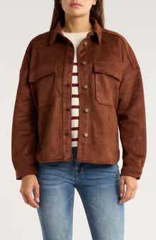 Vigoss Faux Suede Shacket