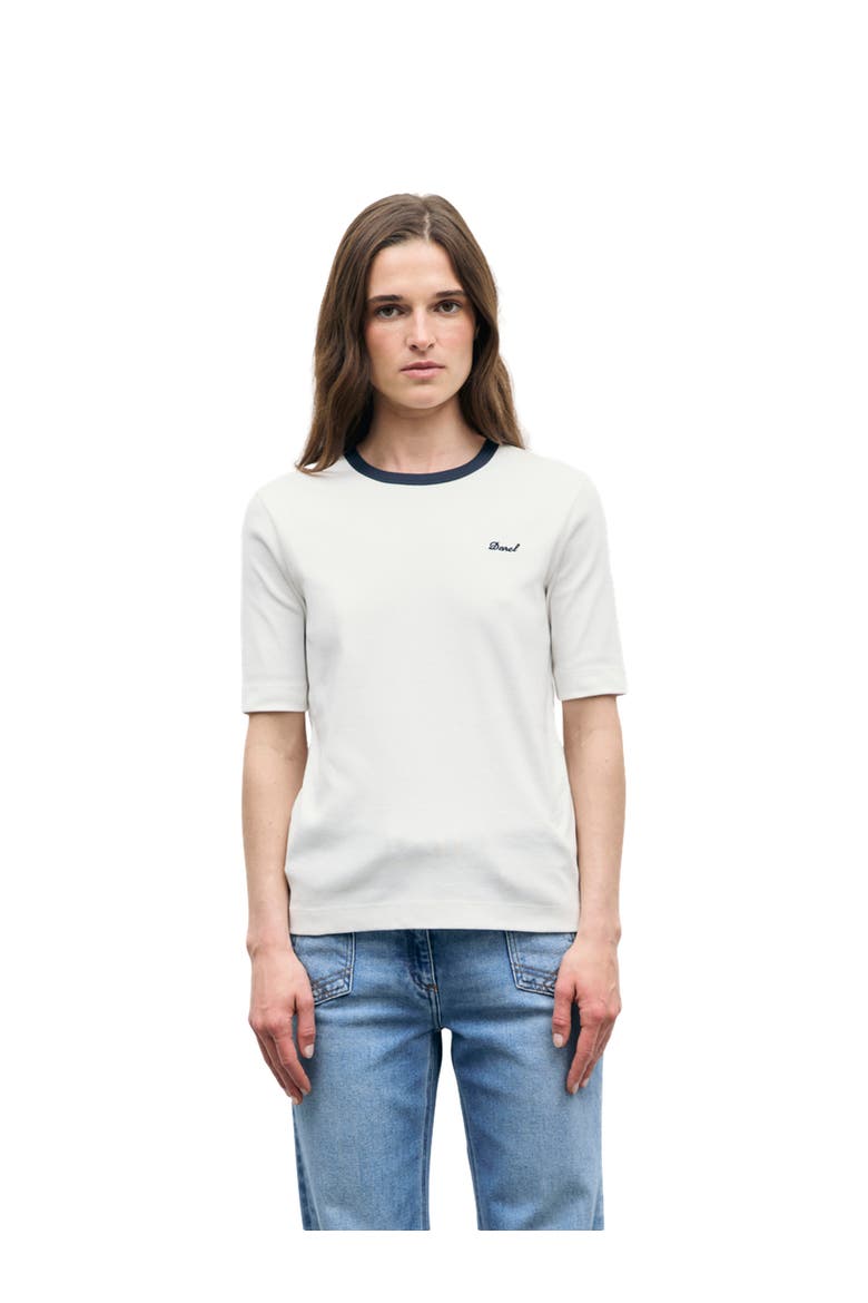Bess Embroidered Logo T-Shirt, Main, color, Night Blue