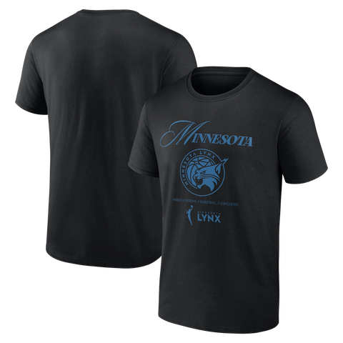 Unisex Logo Athletic Black Minnesota Lynx In Motion T-Shirt