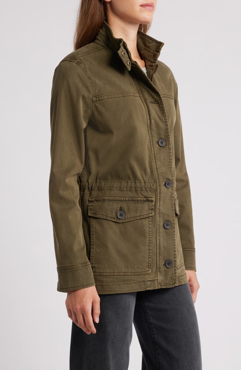 Lucky Brand Cotton Blend Utility Jacket, Alternate, color, Olive Night