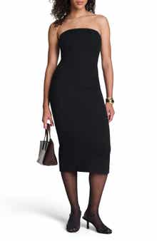 SPANX® Strapless Ponte Midi Dress