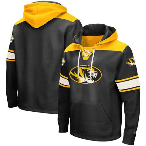 Men's Colosseum Black Missouri Tigers 2.0 Lace-Up Pullover Hoodie
