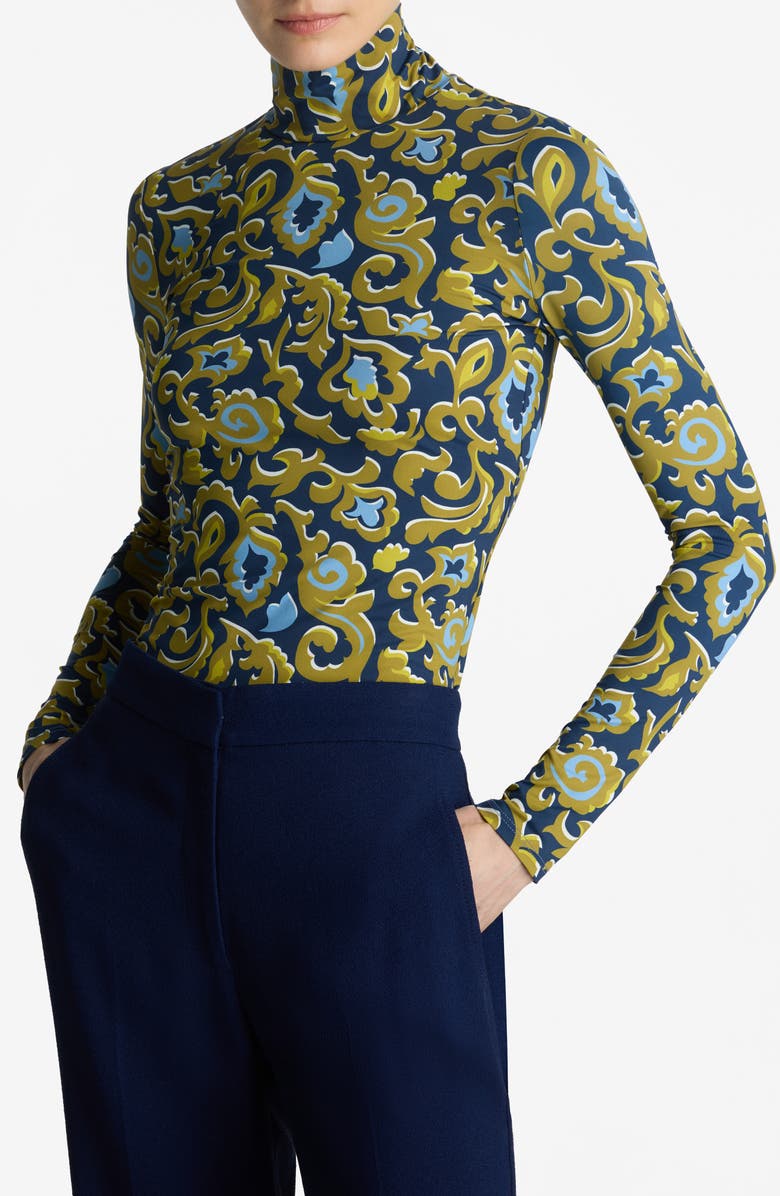 St. John Collection Nuda Paisley Print Top, Alternate, color,