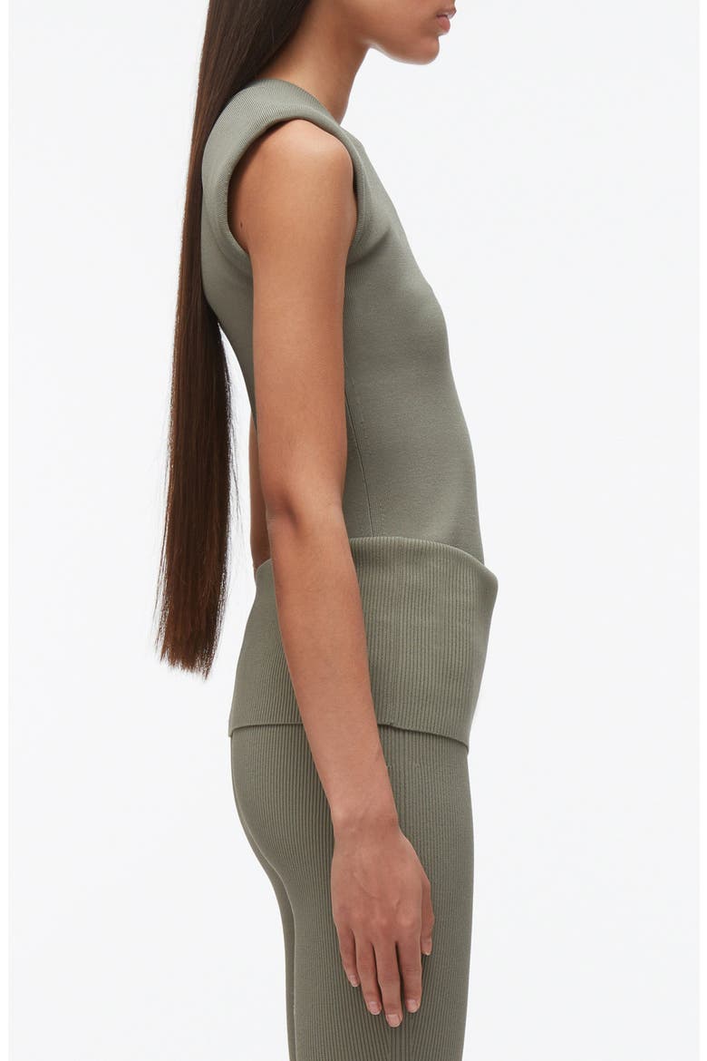 Compact Rib Structured Top, Alternate, color, SAGE