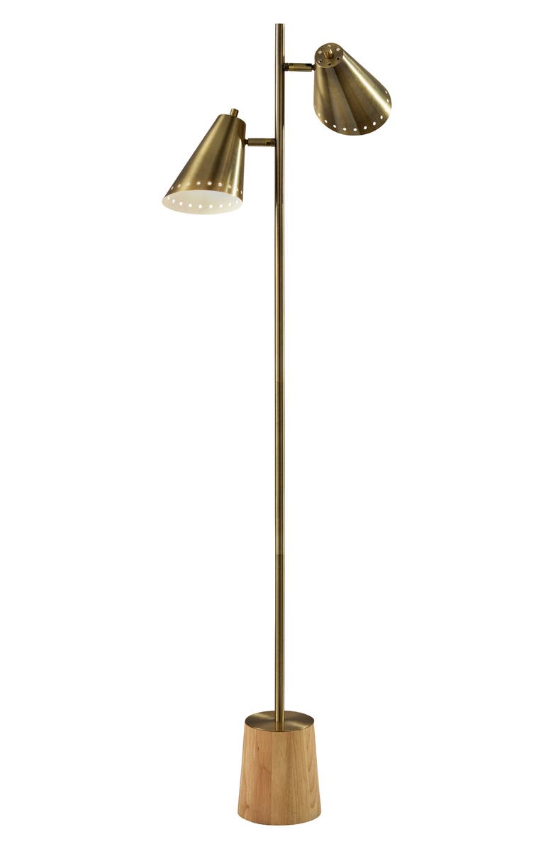 ADESSO LIGHTING Josephine Floor Lamp, Main, color, Antique Brass