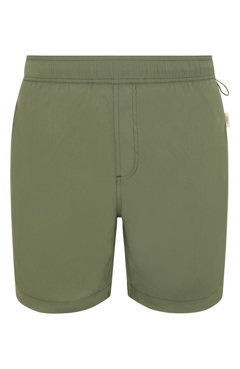 Onia Swim Trunks, Main, color, Olive
