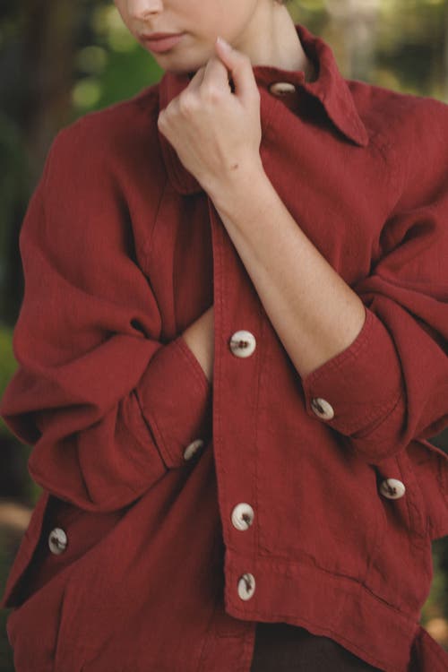 Vir Vita Béatrice Jacket In Red