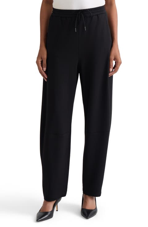 Seamed Barrel Leg Ankle Pants