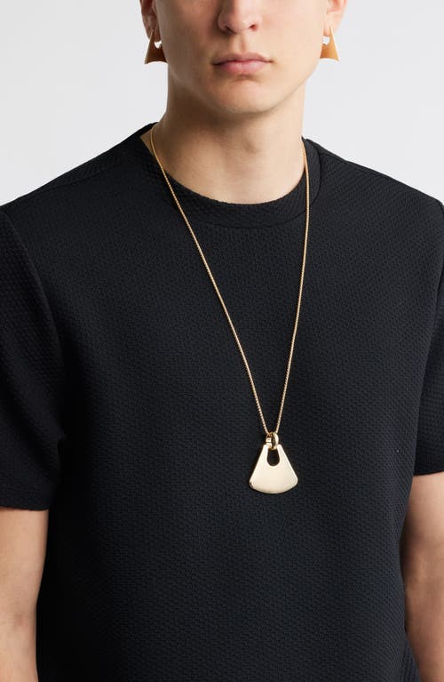 Open Edit Curved Charm Pendant Necklace