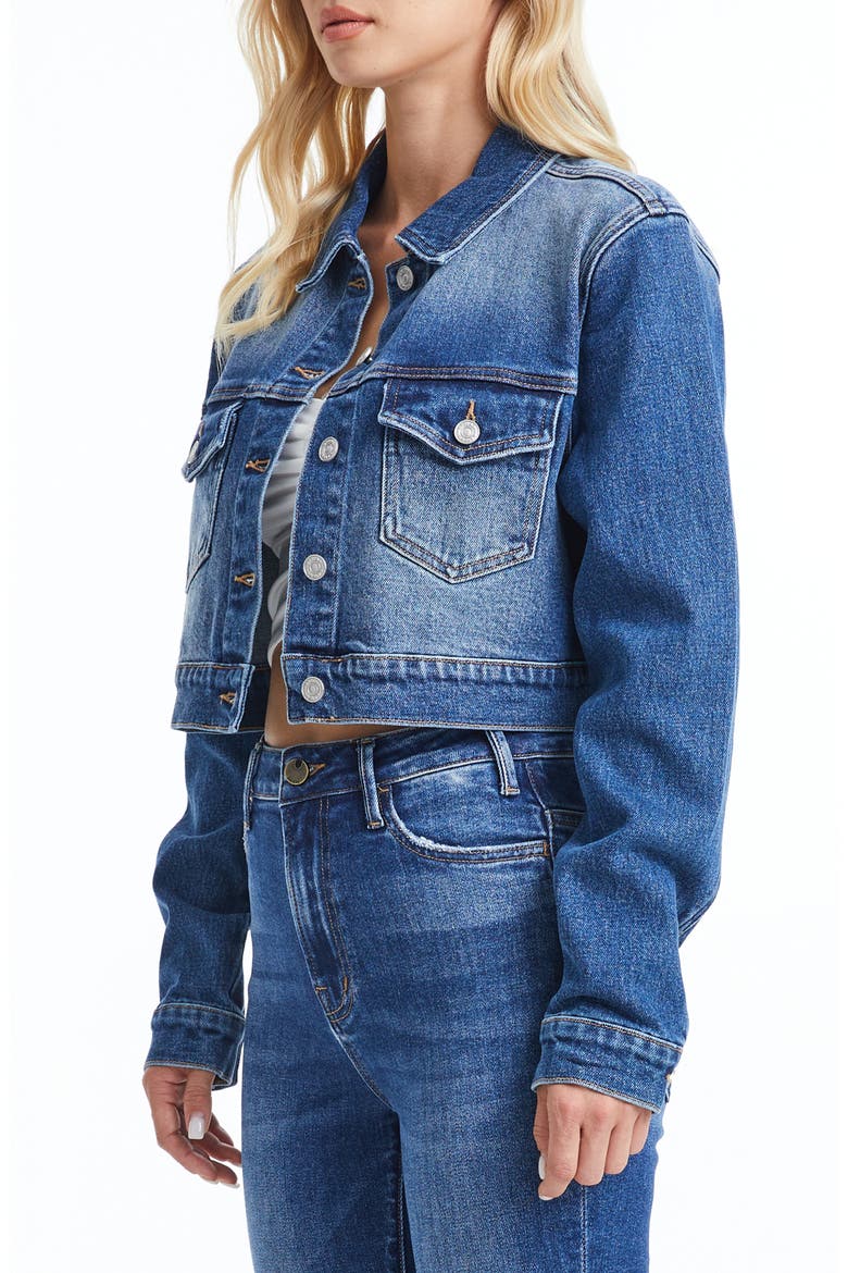 Crop Denim Jacket, Alternate, color, BLUE ALICE