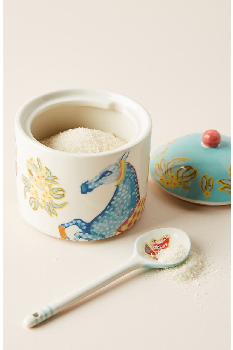 Anthropologie Paige Gemmel Sugar Bowl, Alternate, color, BLUE
