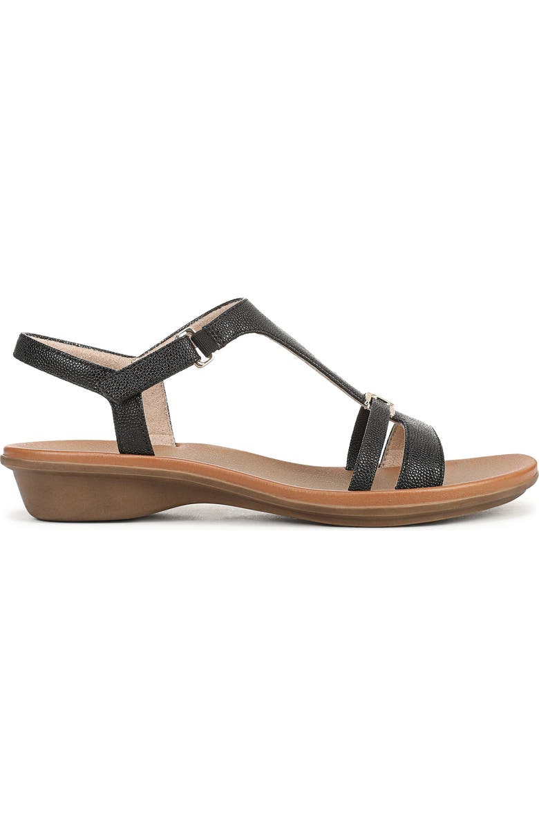 Naturalizer Sofia Sandal, Alternate, color, Black Pebbled Faux Leather