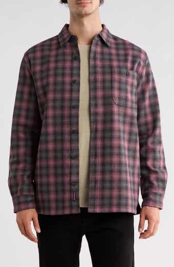 Plaid Corded Fleece Shirt Jacket