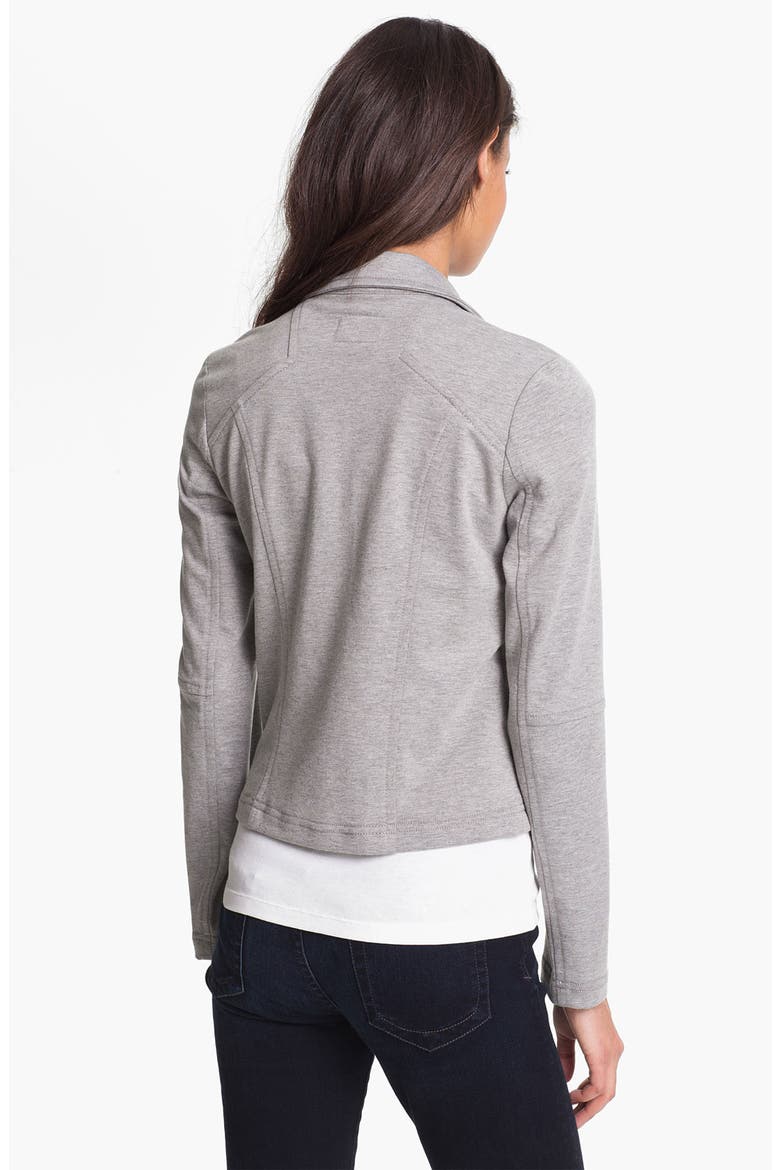 Knit Moto Jacket, Alternate, color, HEATHER GREY
