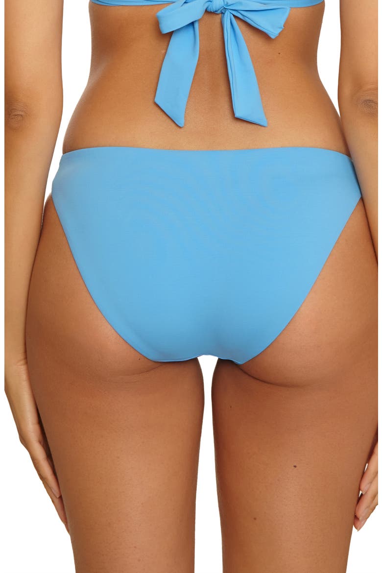 Fiesta American Basket Weave Trim Bikini Bottoms, Alternate, color, SKY BLUE