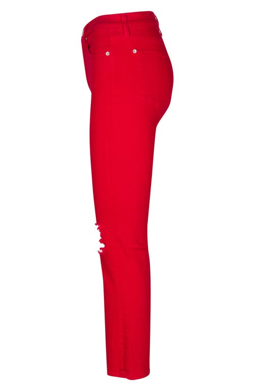 7 For All Mankind Distressed High-rise Slim-kick Flared Jeans