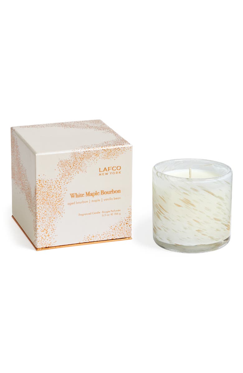 Lafco White Maple Bourbon Classic Candle, Alternate, color, White