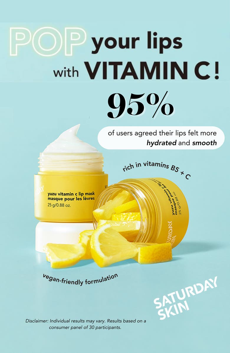 Saturday Skin Yuzu Vitamin C Lip Mask, Alternate, color, 