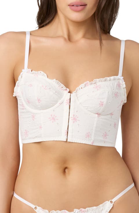 Embroidered Crop Cotton Top