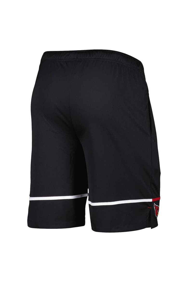 Men's New Era Black Arizona Cardinals Combine Authentic Rusher Training Shorts, Alternate, color, Black