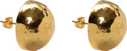 ARGENTO VIVO Hammered Button Stud Earrings