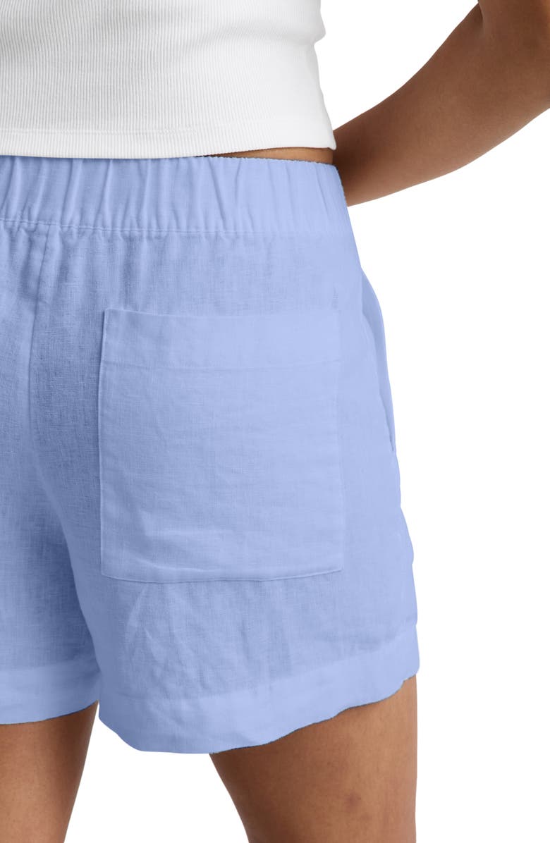 Beyond Yoga Softwash Linen Easy Shorts, Alternate, color, Pastel Periwinkle