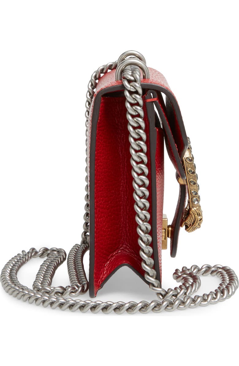 Gucci Mini Dionysus Leather Shoulder Bag, Alternate, color,