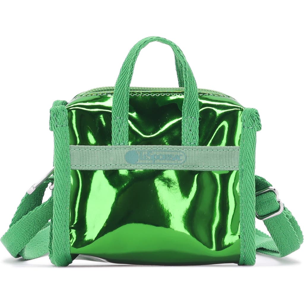 Lesportsac Mirror Micro Top Handle Bag In Green