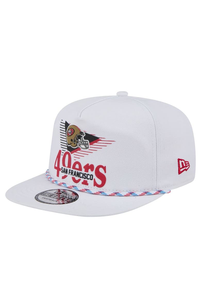 New Era Men's New Era White San Francisco 49ers Collide Golfer Snapback Hat, Main, color, White