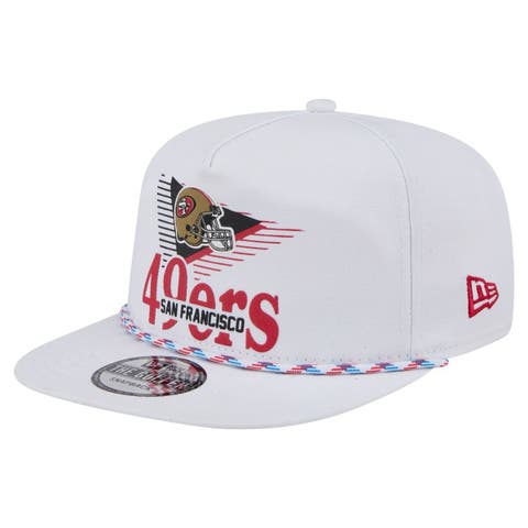 Men's New Era White San Francisco 49ers Collide Golfer Snapback Hat