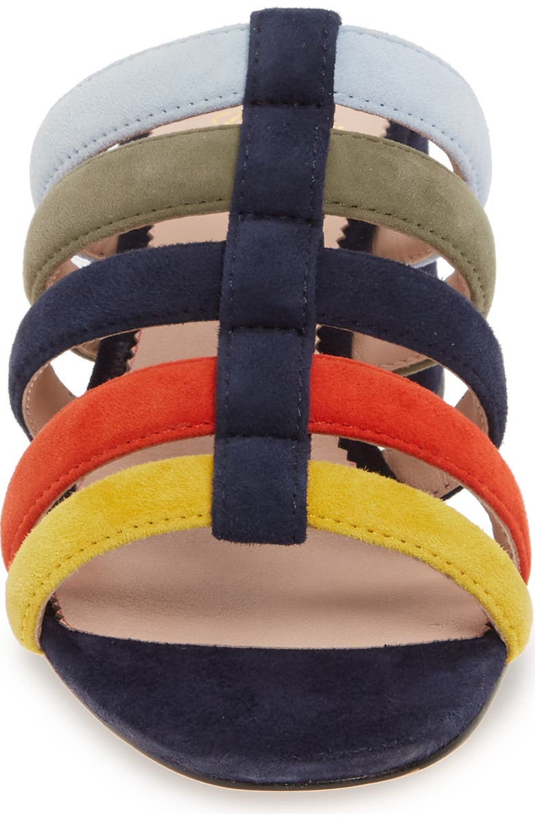 J.Crew Penny Strappy Suede Slide Sandal, Alternate, color,