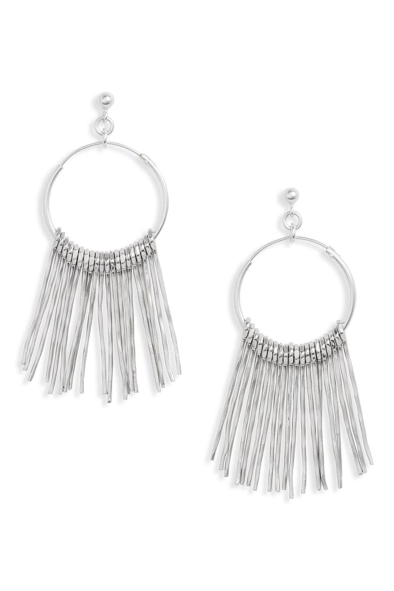 Josie Earrings, Main, color, SILVER