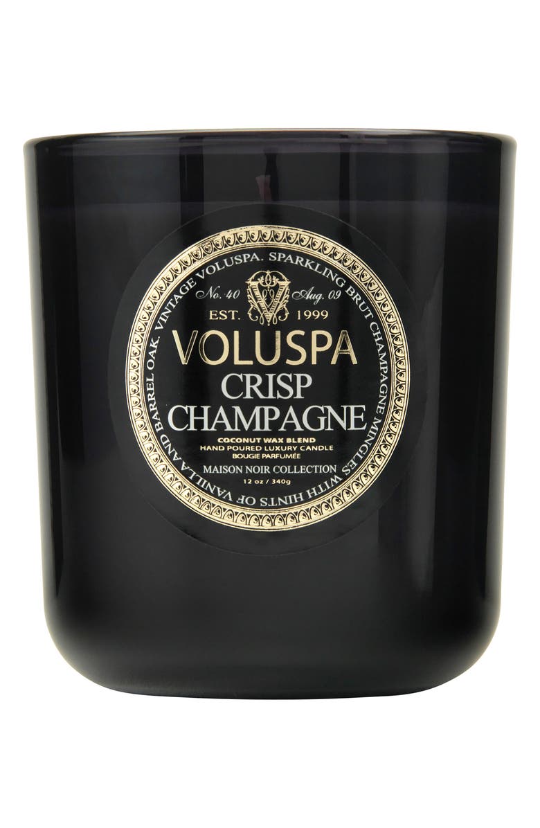 Voluspa Maison Noir Crisp Champagne Classic Maison Candle, Main, color,