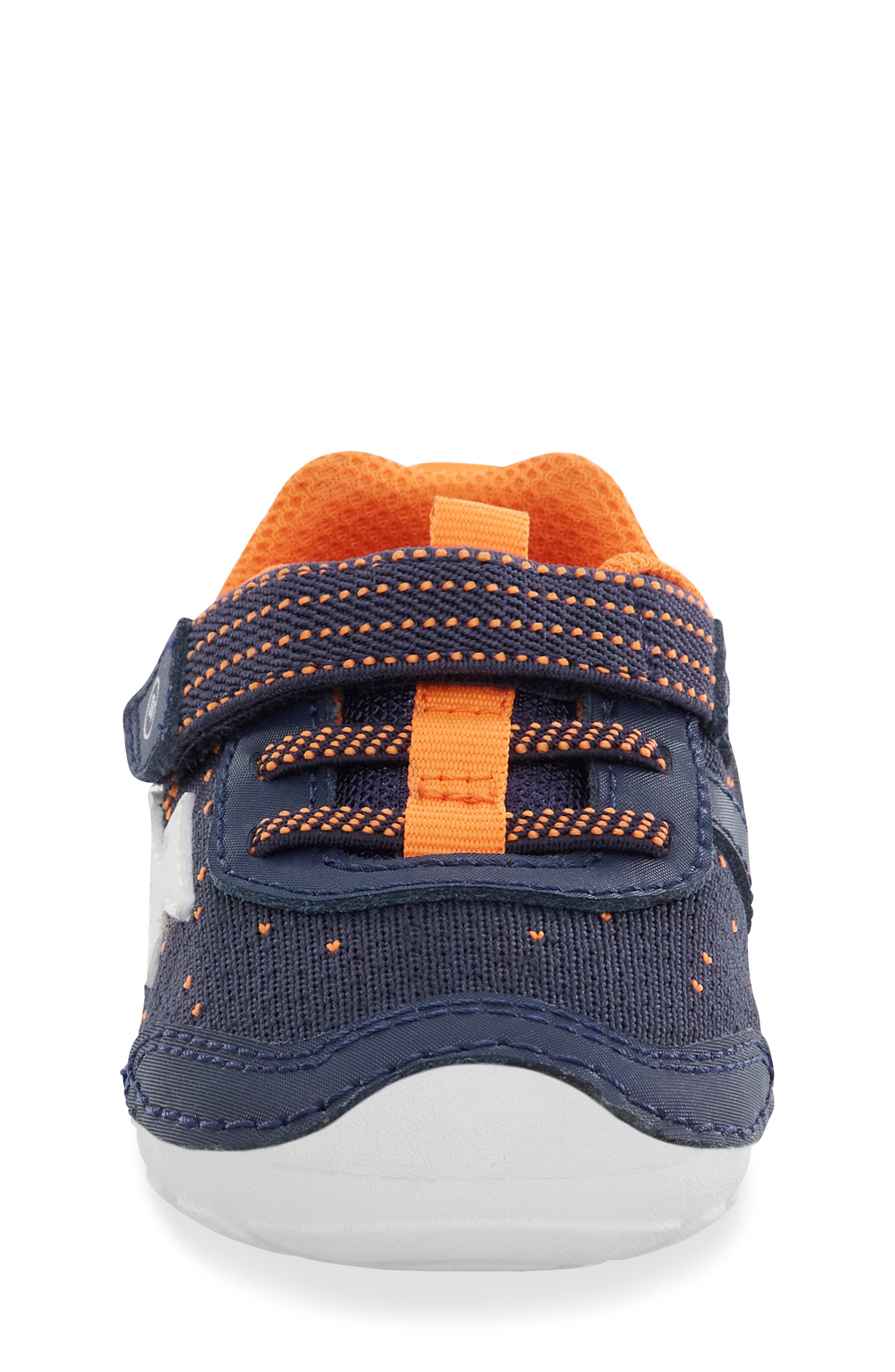 Stride Rite Soft Motion Zips Runner Sneaker, Alternate, color, Navy/ Orange
