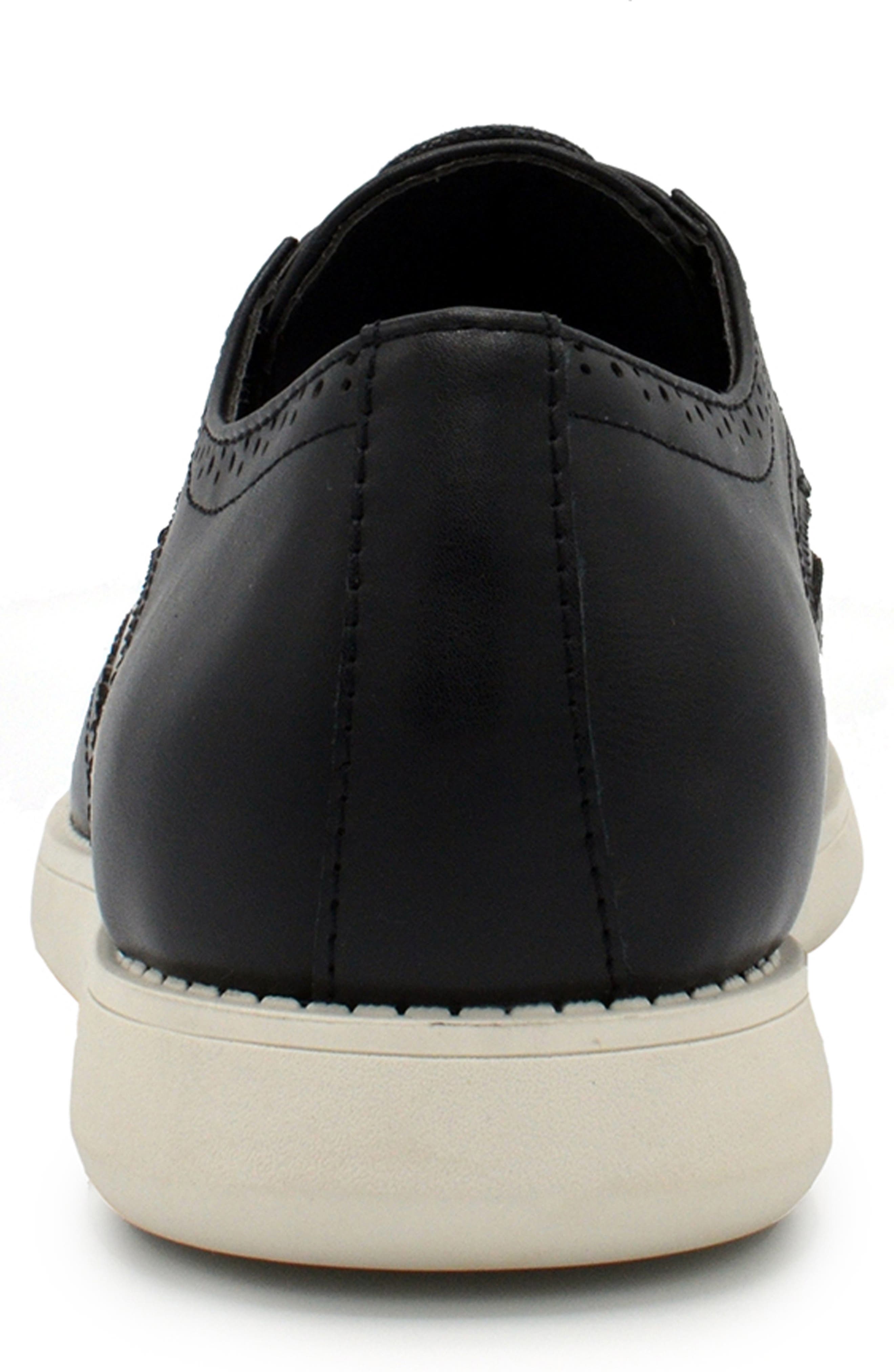 Ardon Wingtip Sneaker, Alternate, color, BLACK