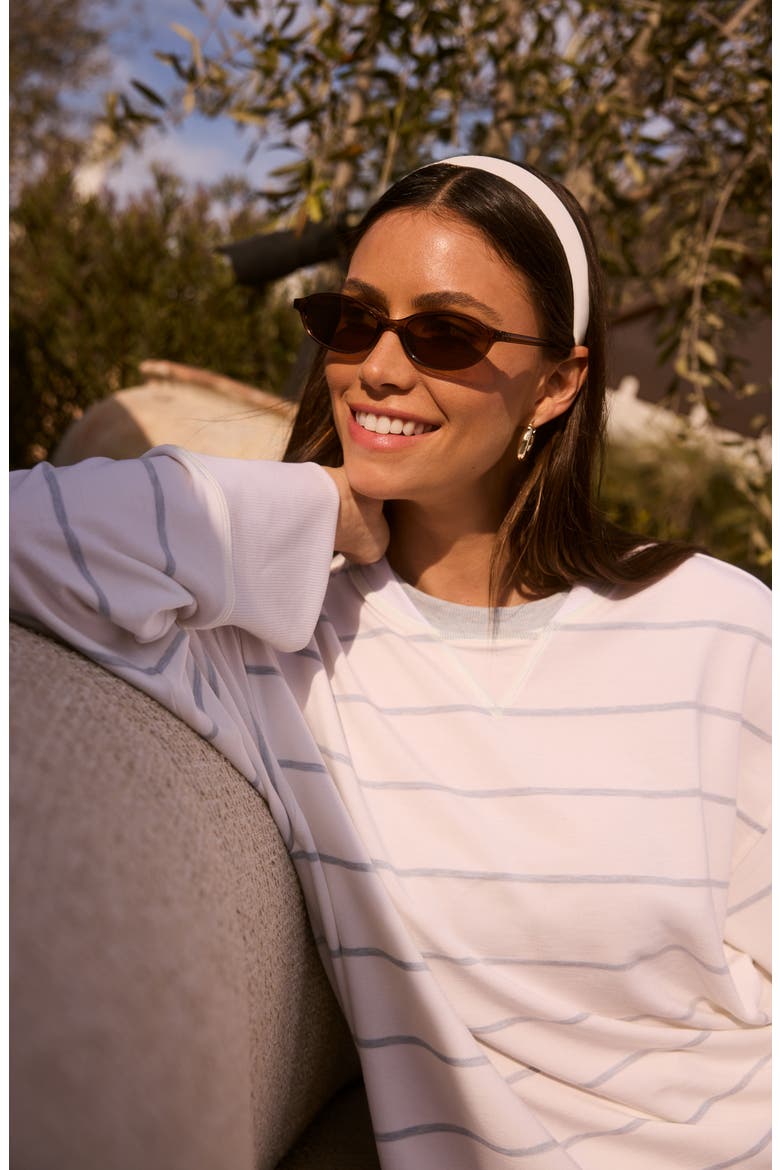 Cloud Oversize Terry Sweatshirt, Alternate, color, WHITE MULTI