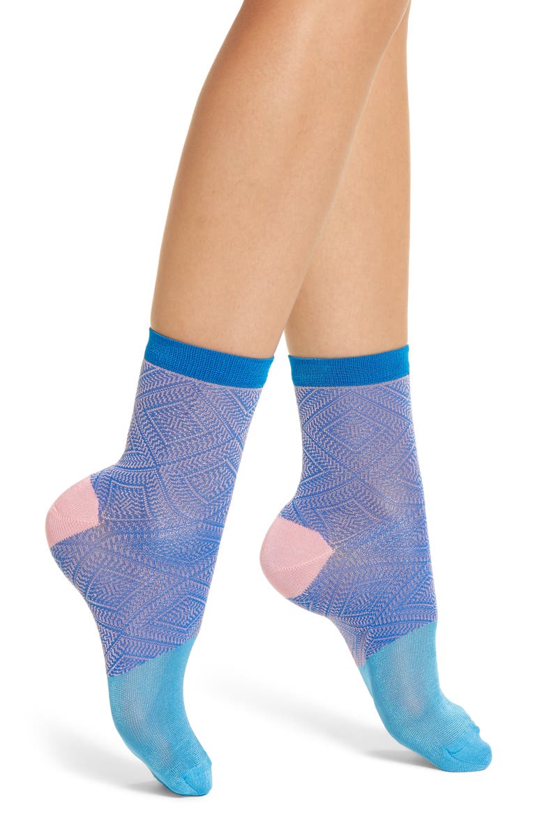 Jill Ankle Socks, Main, color, BLUE