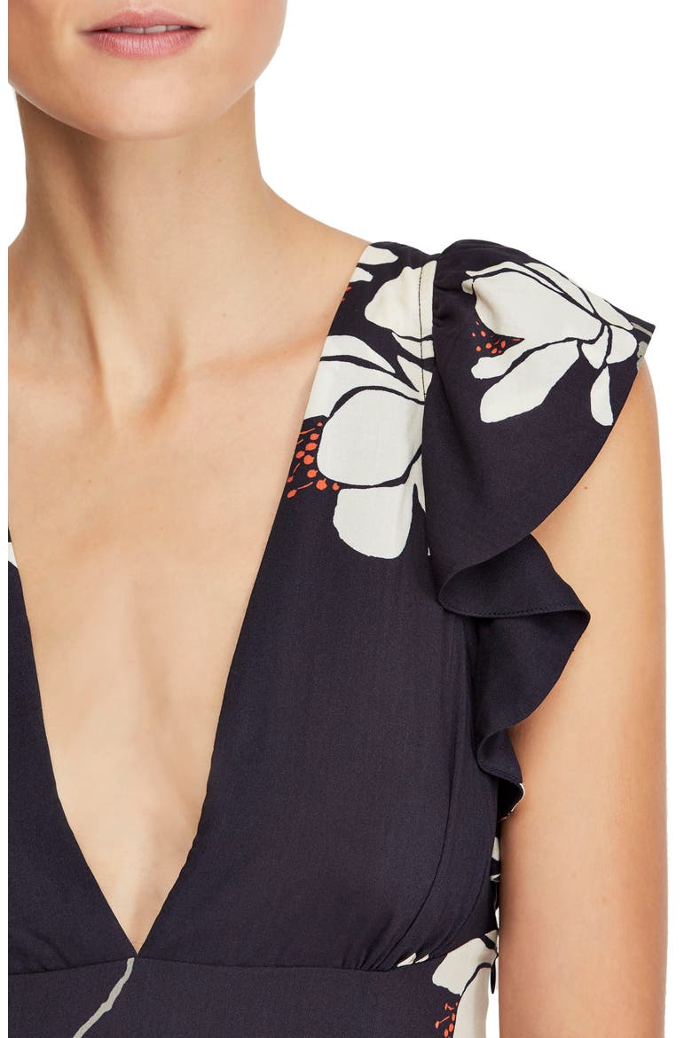 She's a Waterfall High/Low Maxi Dress, Alternate, color, BLACK COMBO