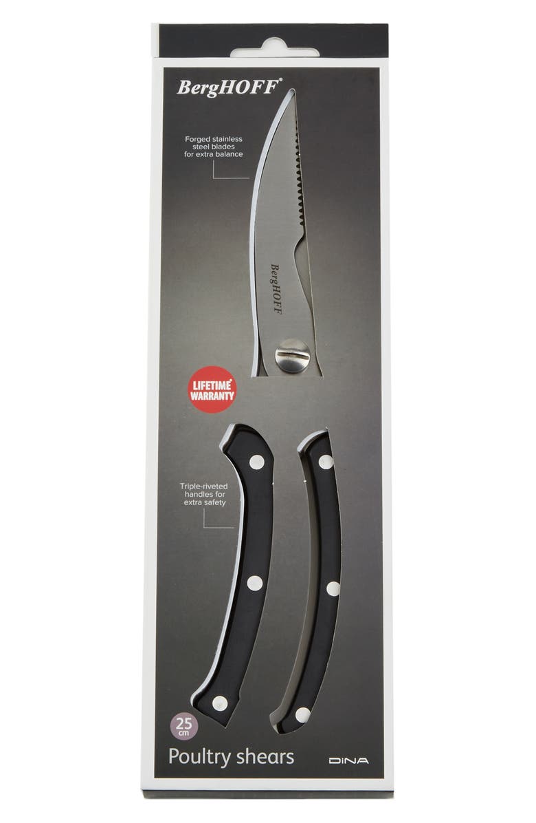 BergHOFF DiNA Gene Poultry Shears, Alternate, color, Black