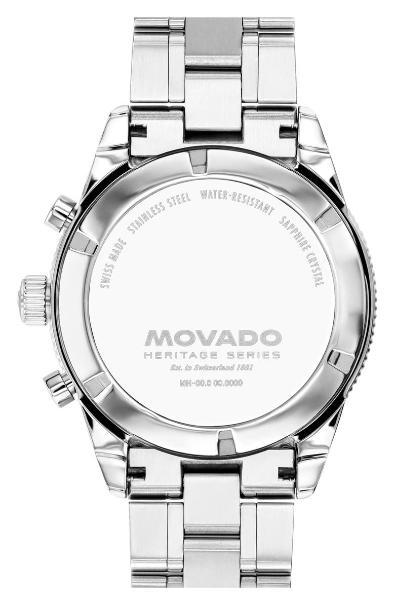 Movado Calendoplan S Chronograph Bracelet Watch, 42mm, Alternate, color, 