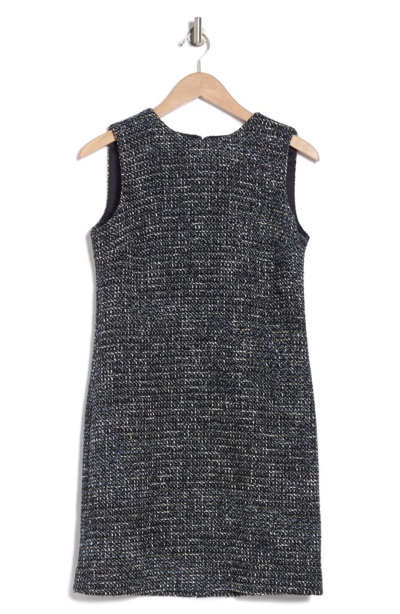 Theory Sleeveless Tweed Shift Dress, Alternate, color, 