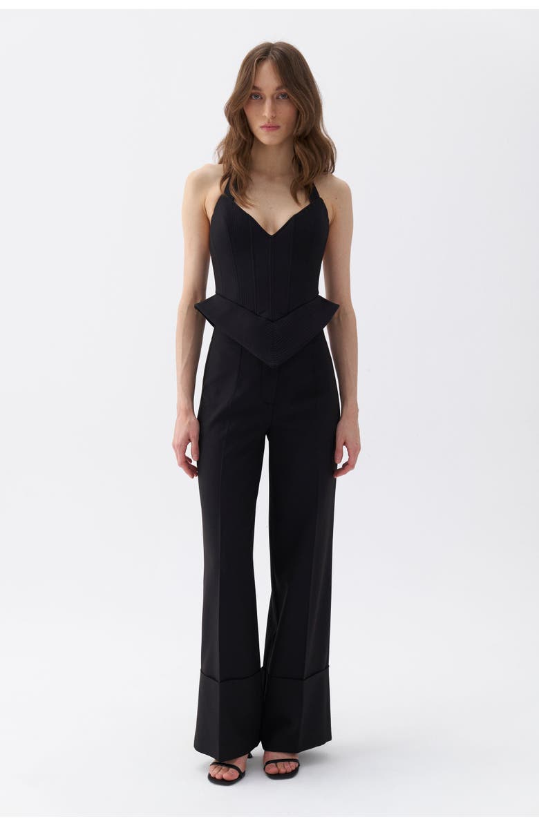 Nocturne Corset Style Crop Top, Alternate, color, 