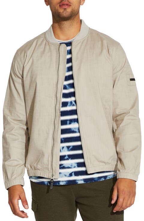 Lightweight Cotton Blend Bomber Jacket