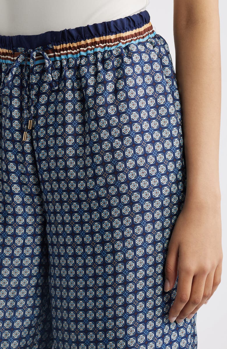 Halogen<sup>®</sup> Relaxed Drawstring Satin Pants, Alternate, color, Classic Navy