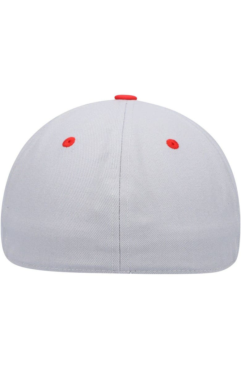 adidas Men's adidas Gray Indiana Hoosiers On-Field Baseball Fitted Hat, Alternate, color, Gray