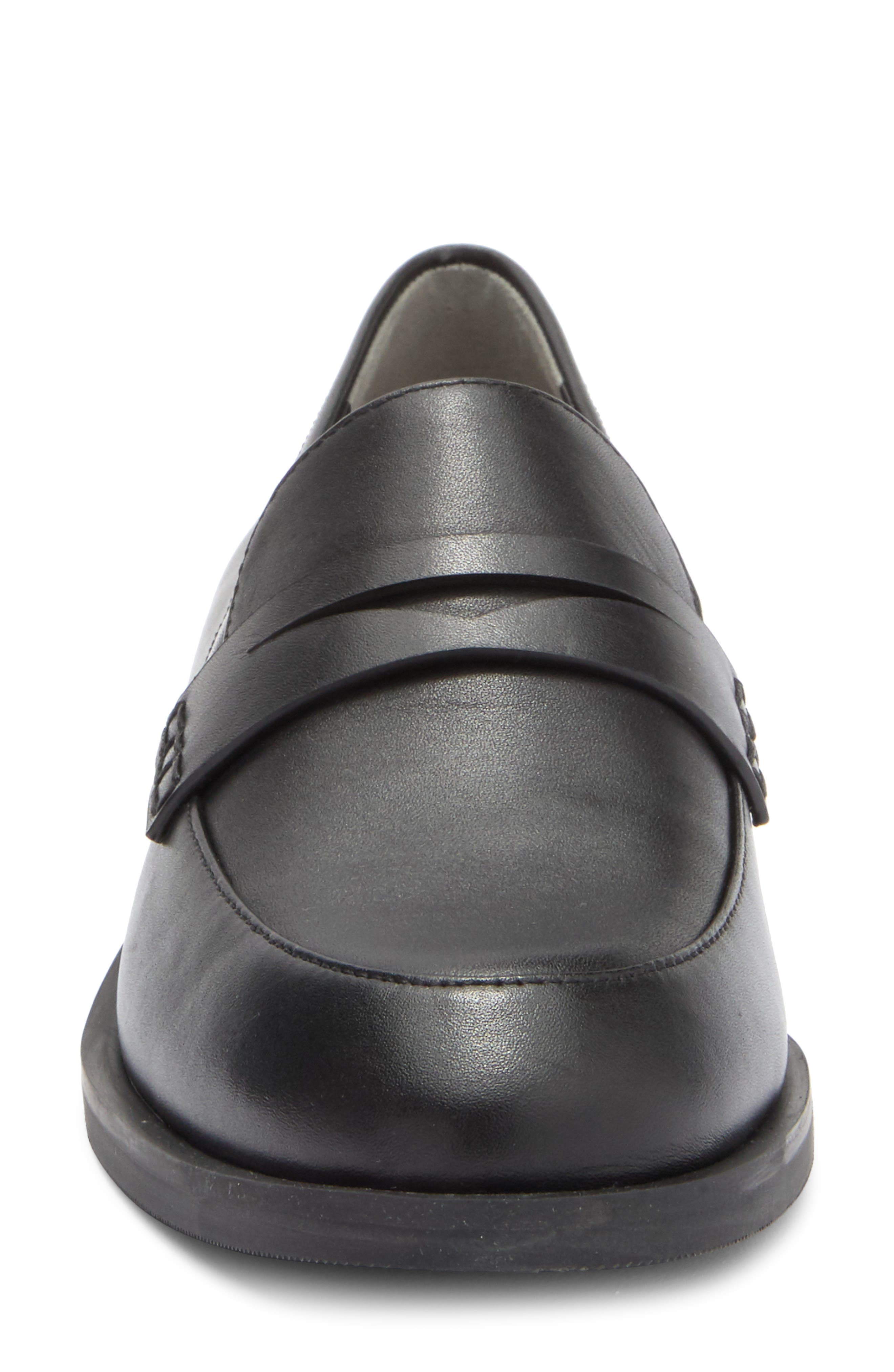 Stuart Weitzman Emi Penny Loafer, Alternate, color, Black